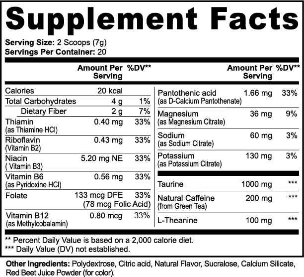 ENDURE-R PRE-WORKOUT (Strawberry Shortcake)